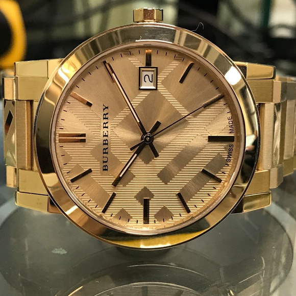 Burberry Other - Burberry Gold Tone Steel Quartz Unisex Watch